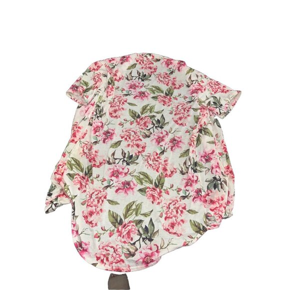 Show Me Your MuMu Floral Open Kimono Robe One Size OS Short Sleeve - Picture 4 of 4